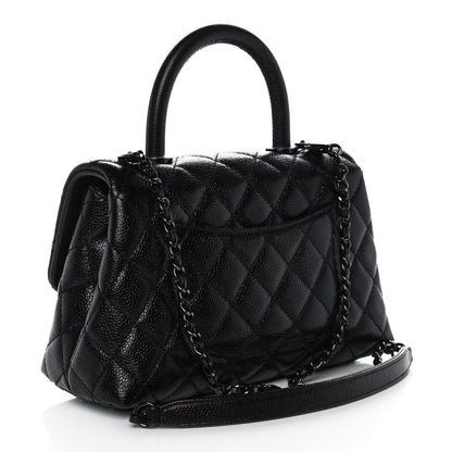 Chanel Caviar Quilted Mini Coco Handle Flap So Black 3 of 12