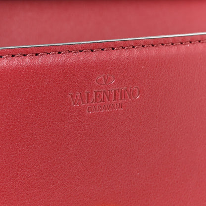 Valentino Garavani Smooth Calfskin Vlogo Mini Loco Crossbody Bag Dark Red 6 of 9