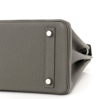 Hermes Togo Birkin 25 Etain 10 of 11