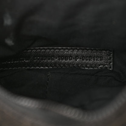 Balenciaga Washed Frayed Denim Crystal Le Cagole Shoulder Bag XS Black 8 of 17