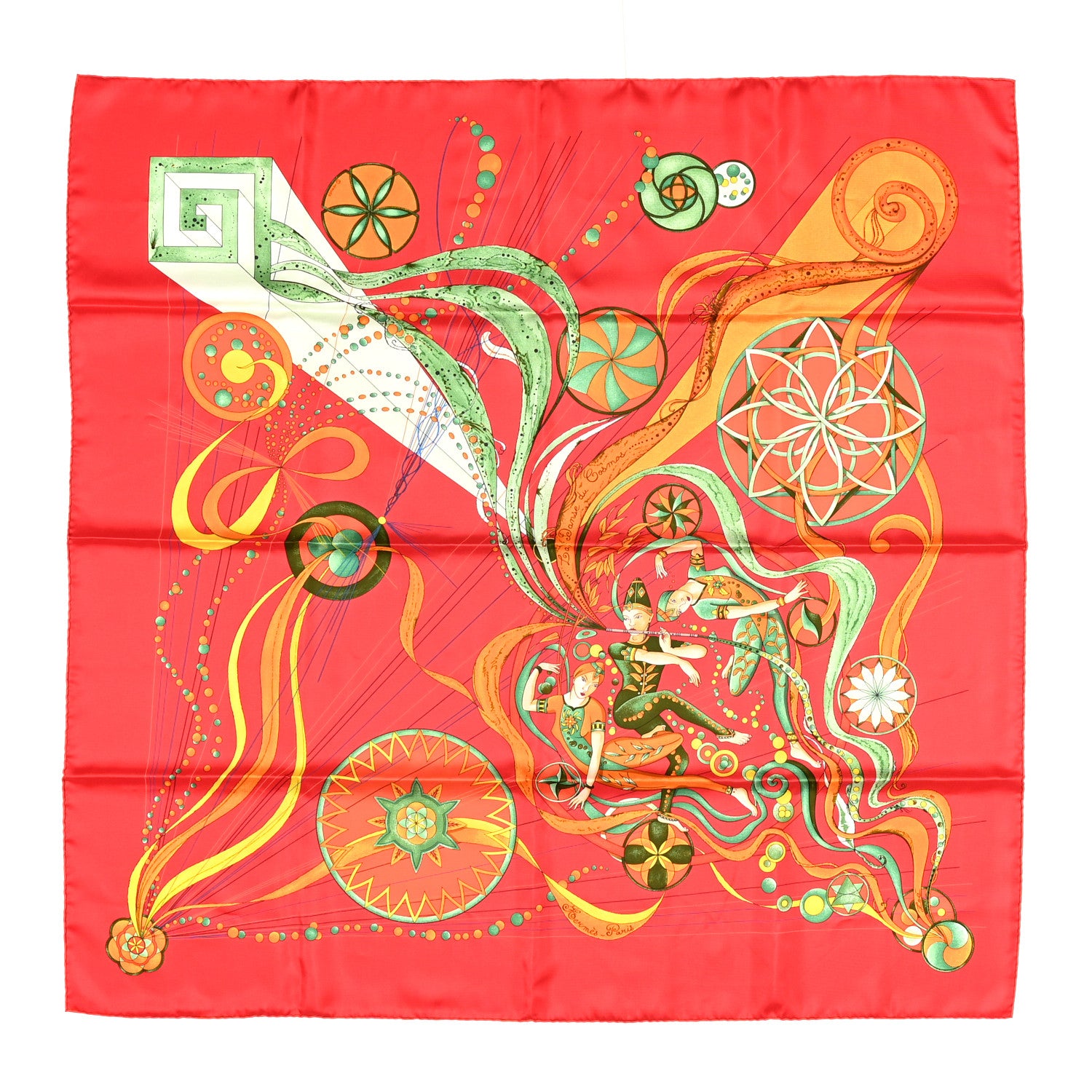 Hermes Silk La Danse Du Cosmos Scarf 90 1 of 5