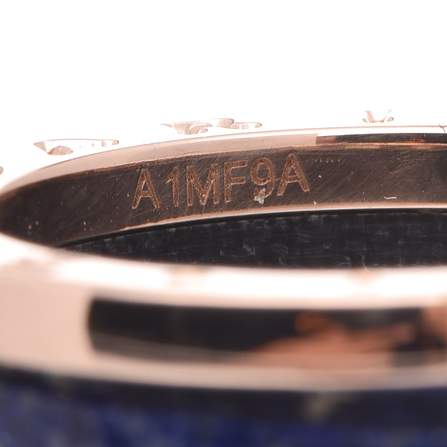 18K Rose Gold Lapis Lazuli B.Zero1 Four-Band Ring 53 6.25