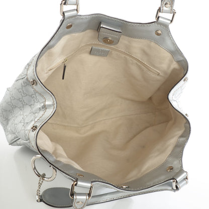 Gucci Guccissima Medium Sukey Tote Silver 5 of 8