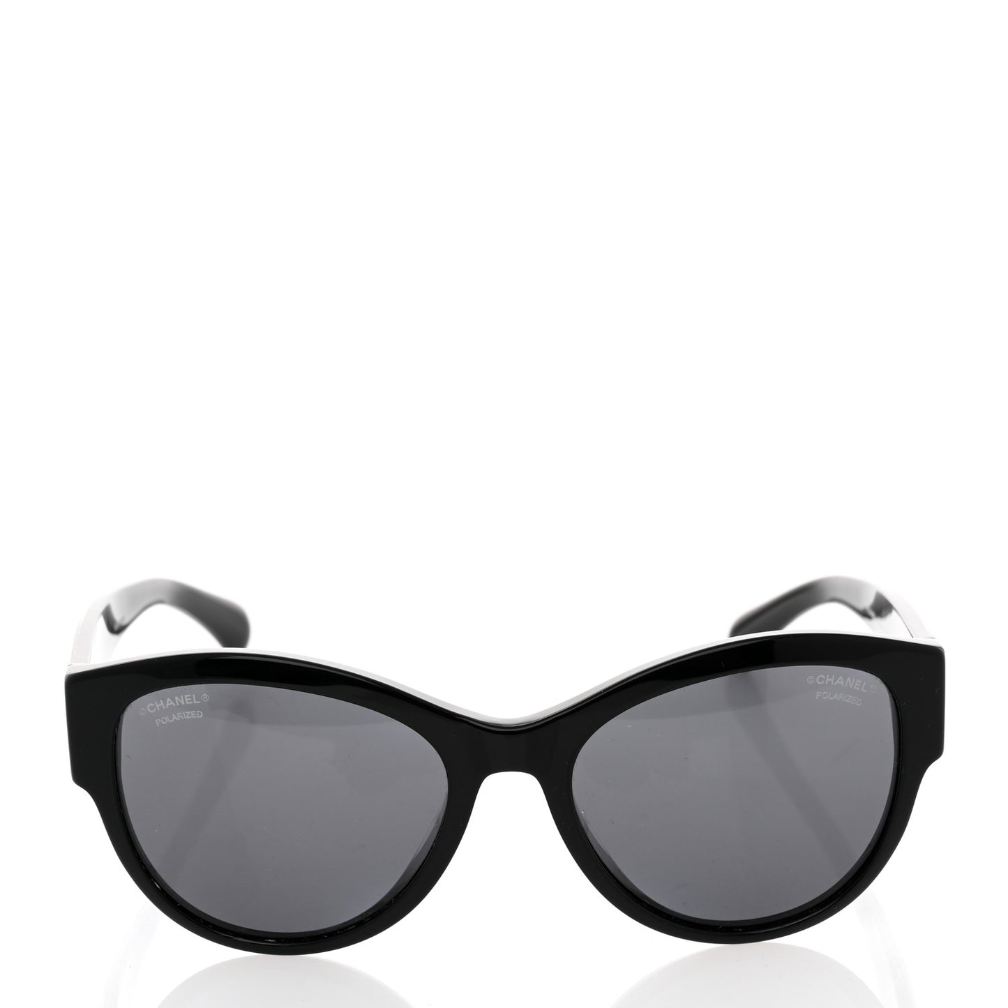 Acetate Polarized Pantos Sunglasses 5434-A Black