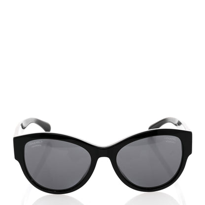 Chanel Acetate Polarized Pantos Sunglasses 5434-A Black 2 of 8