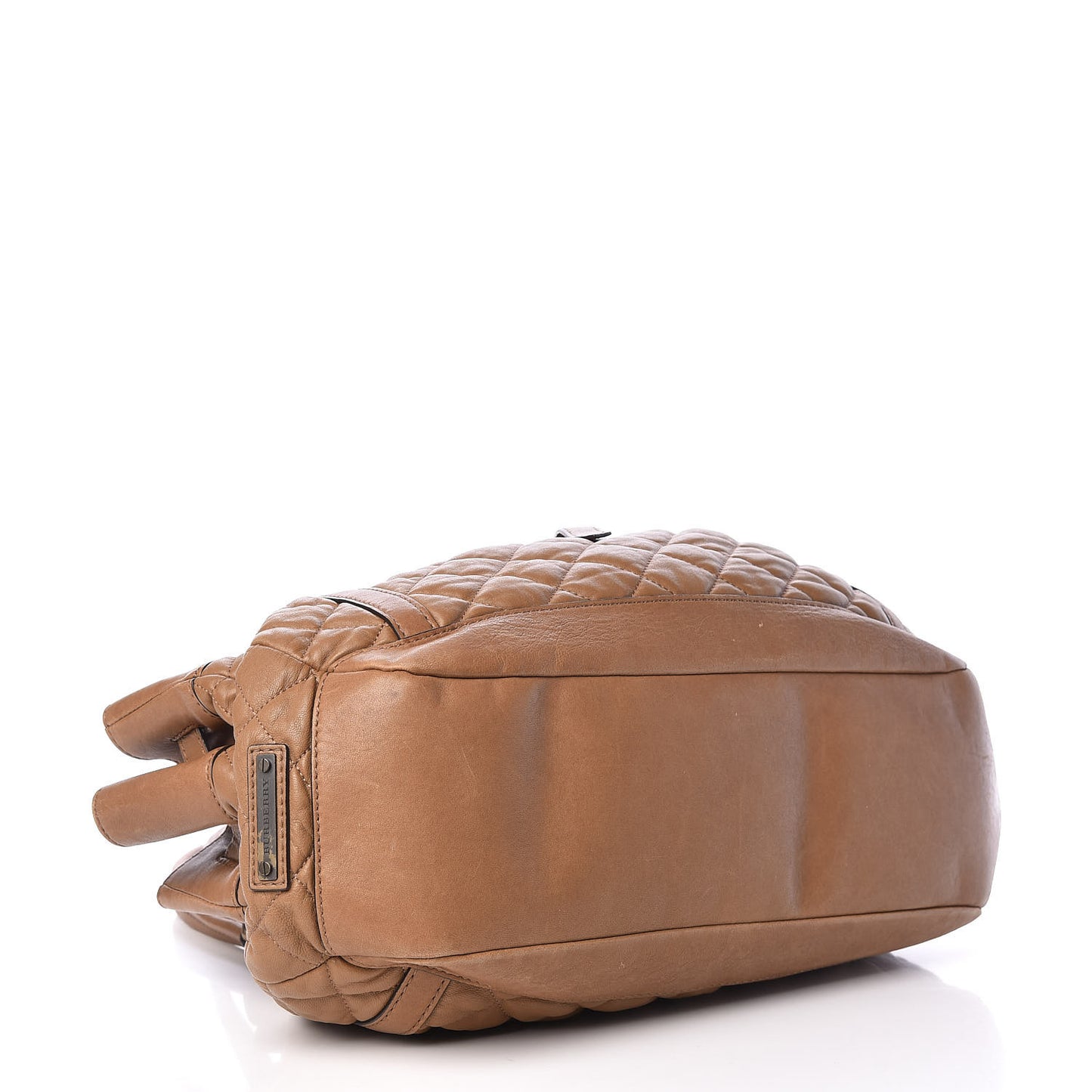 Lambskin Quilted Enmore Tote Brown