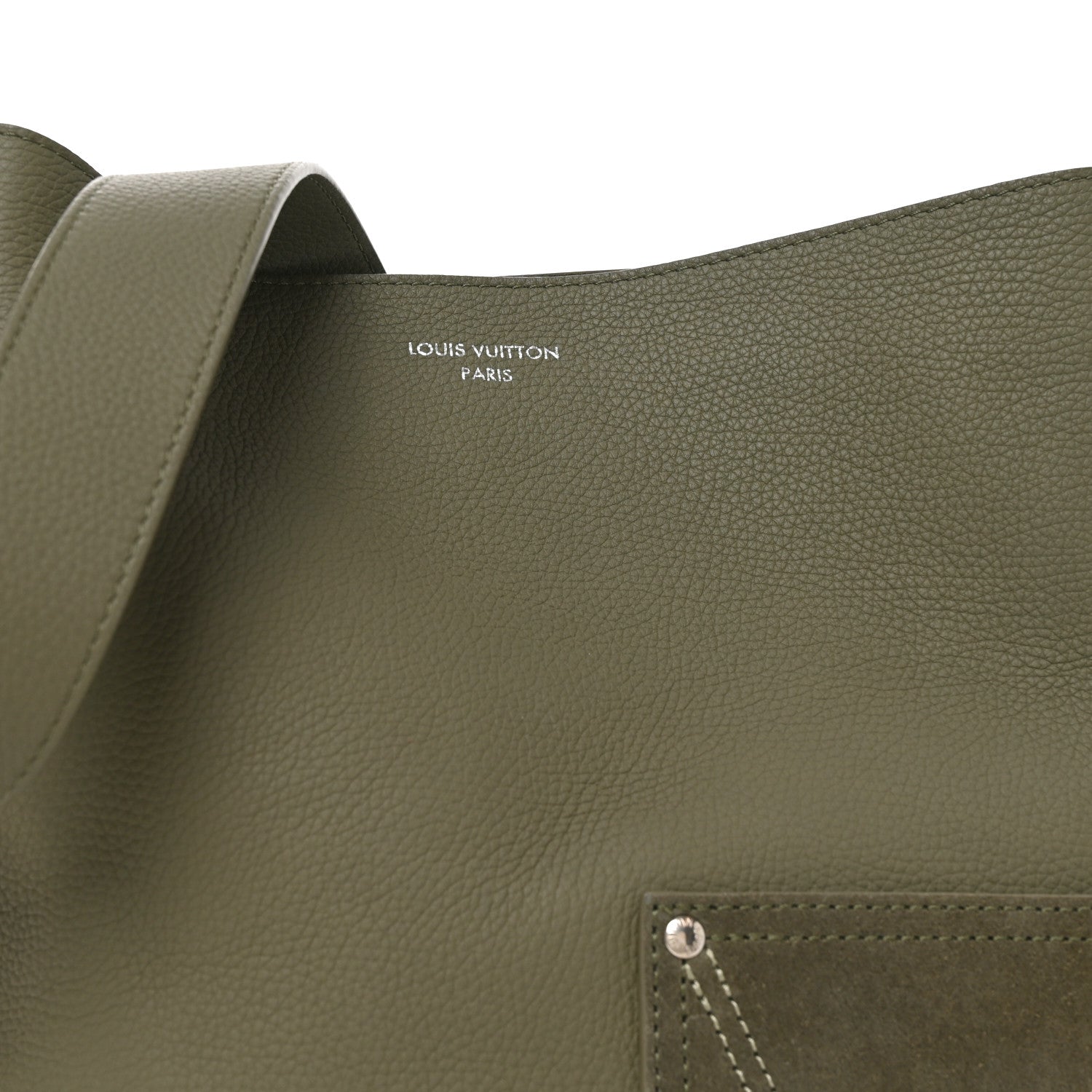 Louis Vuitton LV Touch Calfskin Reversible Verso Hobo H38  Khaki Green 8 of 10