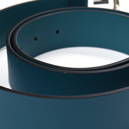 Gucci Calfskin Interlocking G Belt 100 40 Teal 5 of 5