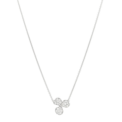 Tiffany Platinum Diamond Paper Flowers Pave Pendant Necklace 1 of 4