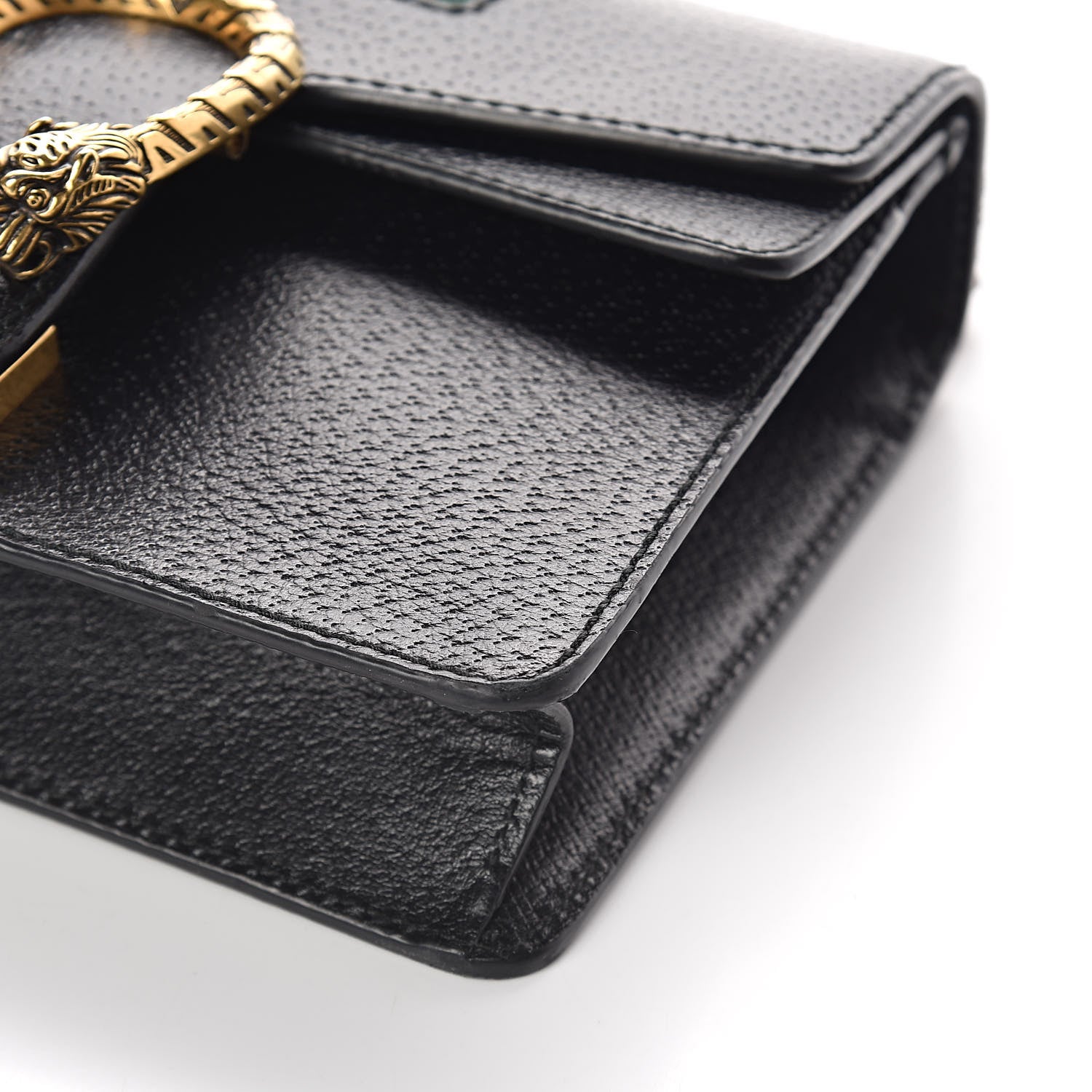 Gucci Calfskin Web Mini Dionysus Shoulder Bag Black 10 of 10
