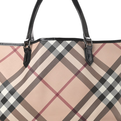 Burberry Nova Check Large Nickie Tote Black 9 of 16