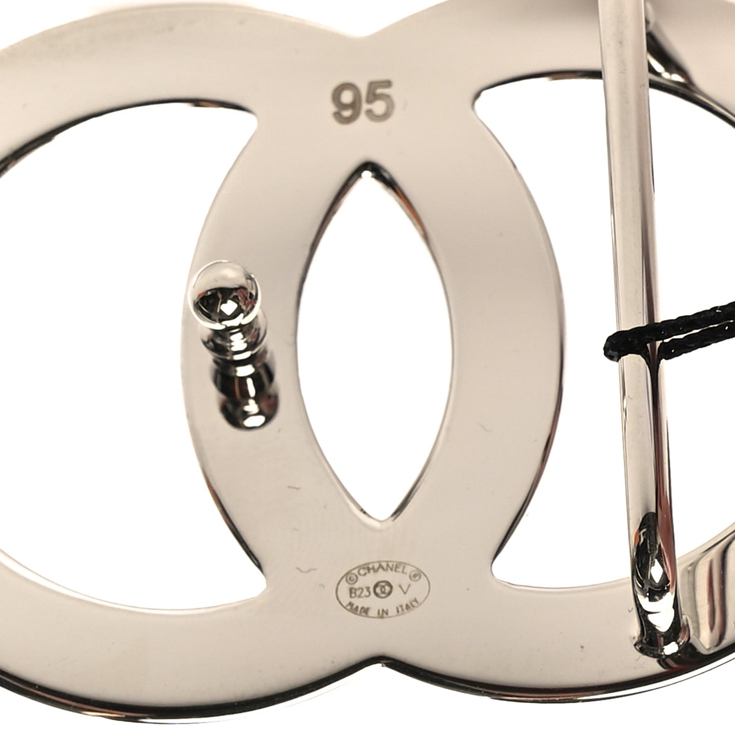 Calfskin CC Reversible Belt 95 38 Black White