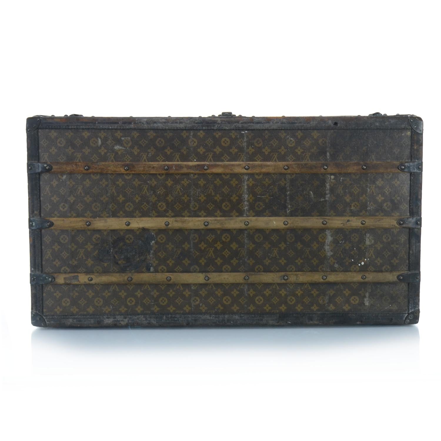 Louis Vuitton Malle Cabine Antique Steamer Trunk 6 of 15