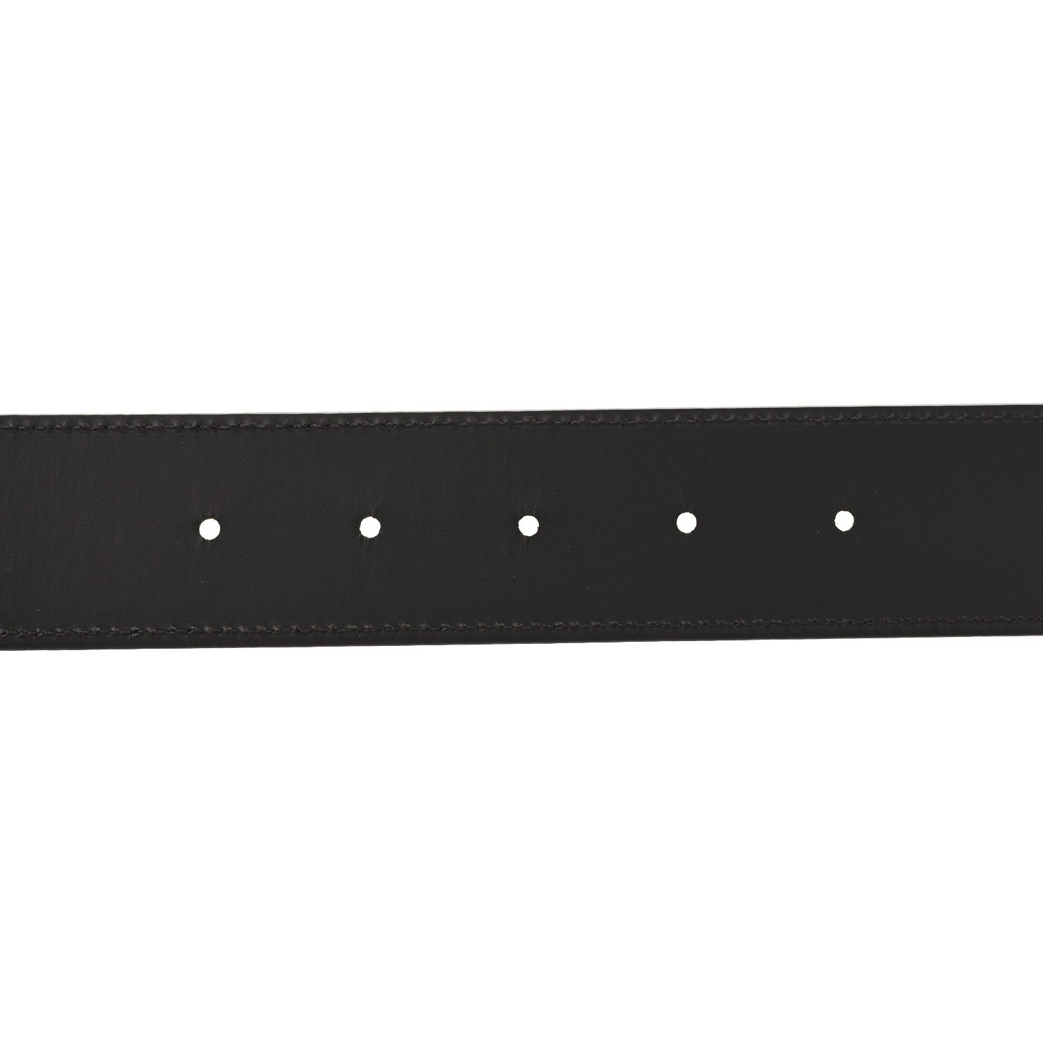 Gucci Guccissima Signature Interlocking G Reversible 37mm Belt 95 38 Black Cocoa 4 of 5