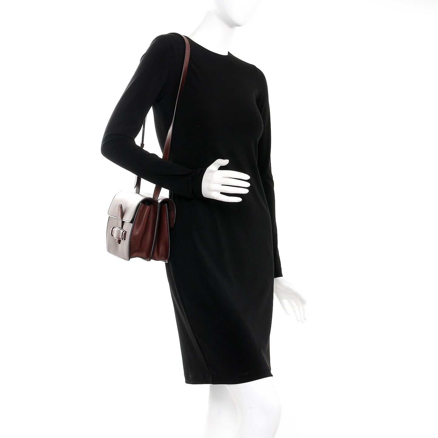 Natural Calfskin Medium Symmetrical Bag Burgundy