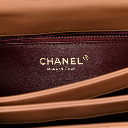 Chanel Lambskin Quilted Small Trendy CC Flap Dual Handle Bag Camel 8 of 11