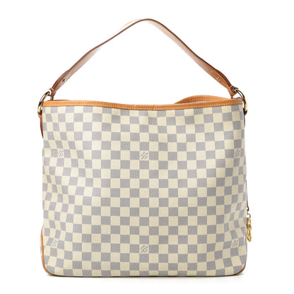 Louis Vuitton Damier Azur Delightful MM Rose Ballerine 1 of 10