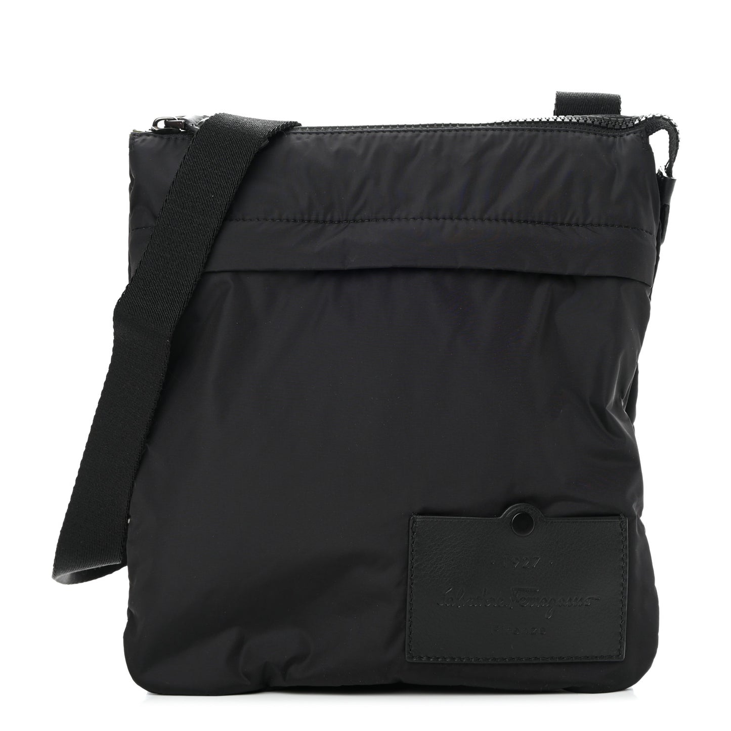 Nylon Messenger Black Tuscan Olive