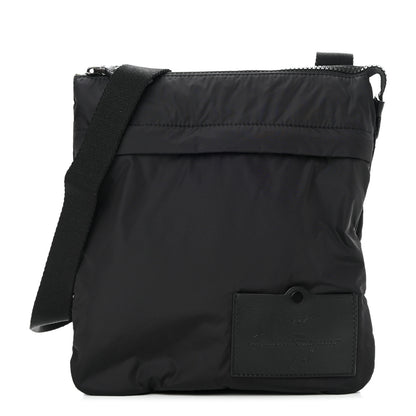 Salvatore Ferragamo Nylon Messenger Black Tuscan Olive 1 of 12