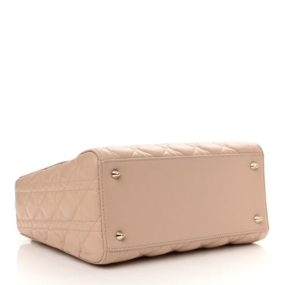 Christian Dior Lambskin Cannage Medium Lady Dior Rose Poudre 4 of 11