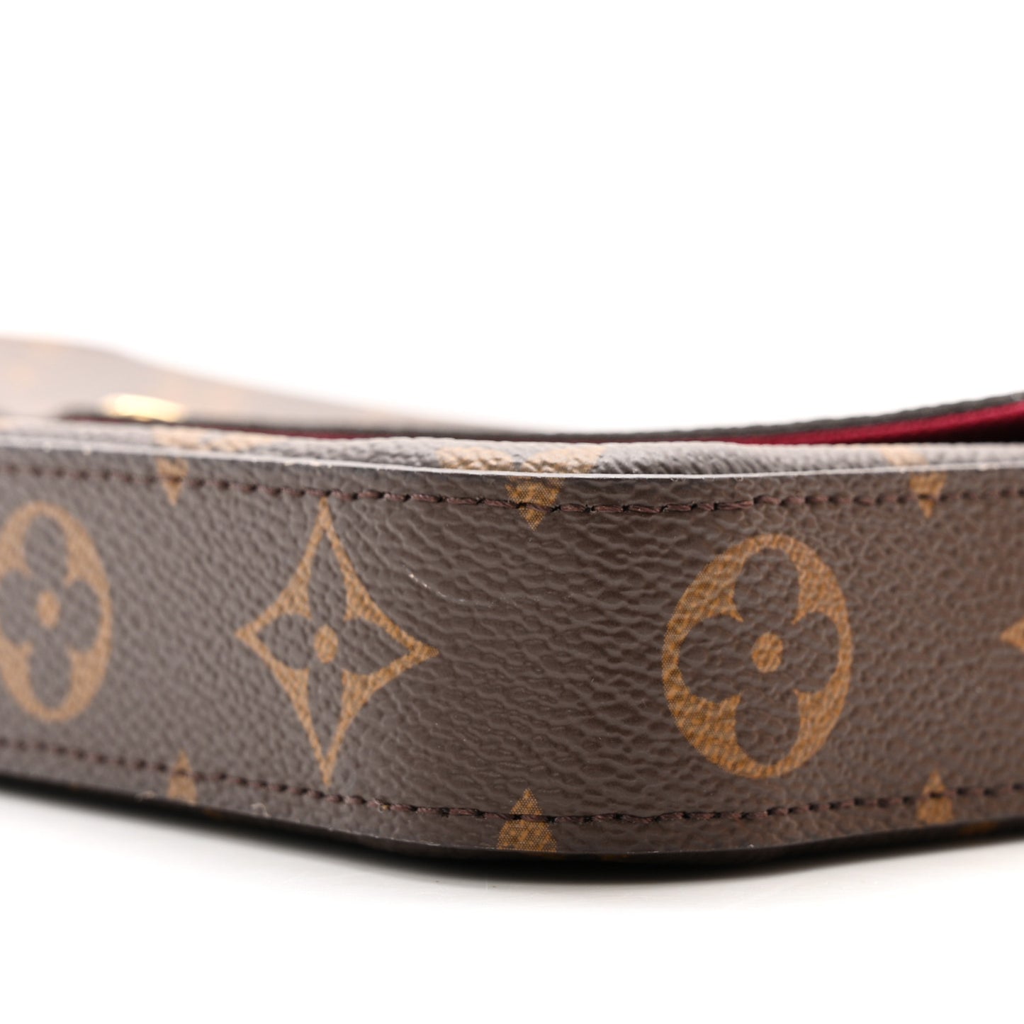 Monogram Pochette Felicie Chain Wallet Fuchsia