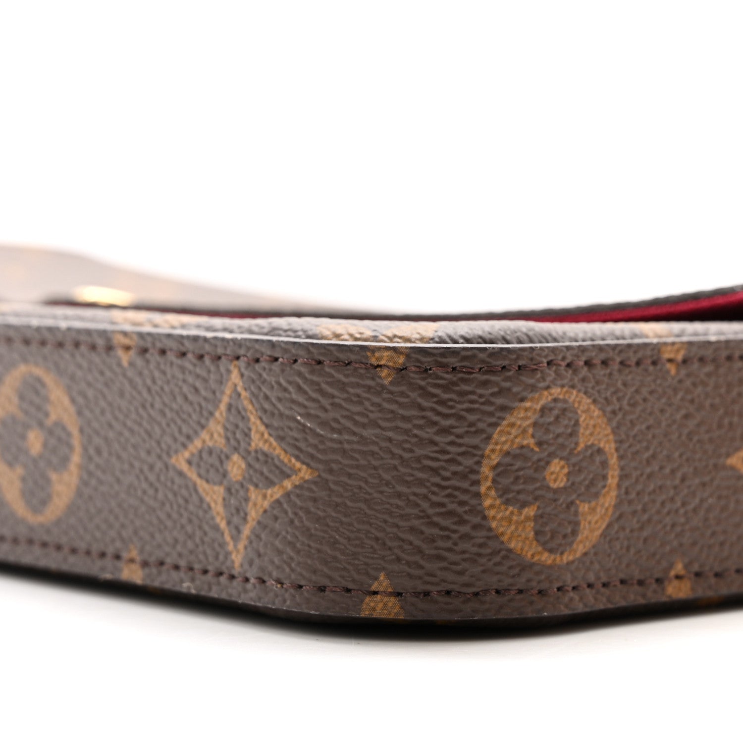 Louis Vuitton Monogram Pochette Felicie Chain Wallet Fuchsia 9 of 12