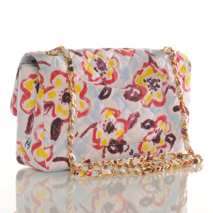 Chanel Canvas Camellia Medium Flap 3 of 8