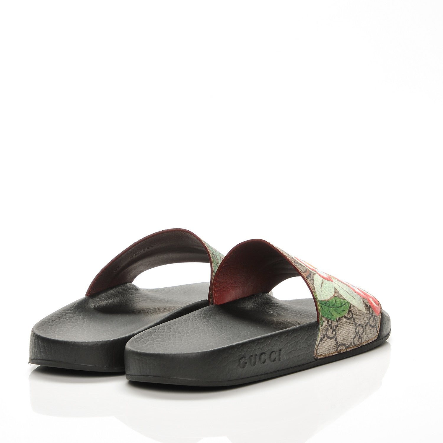 Gucci GG Supreme Monogram Tian Womens Slide Sandals 38 Beige Multicolor 5 of 10