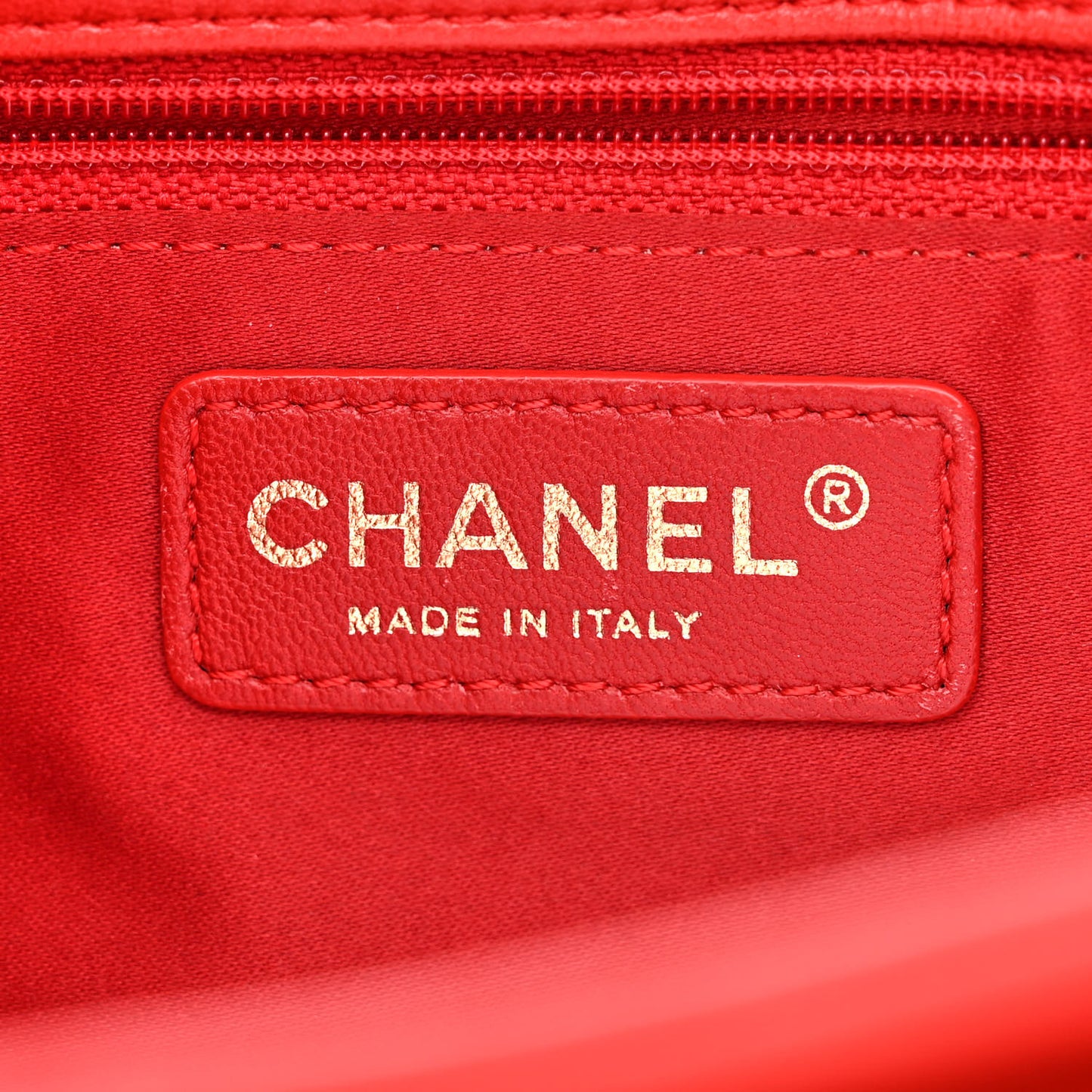 Lambskin Quilted Now and Forever Flap Red