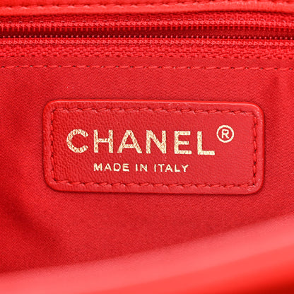 Chanel Lambskin Quilted Now and Forever Flap Red 6 of 12