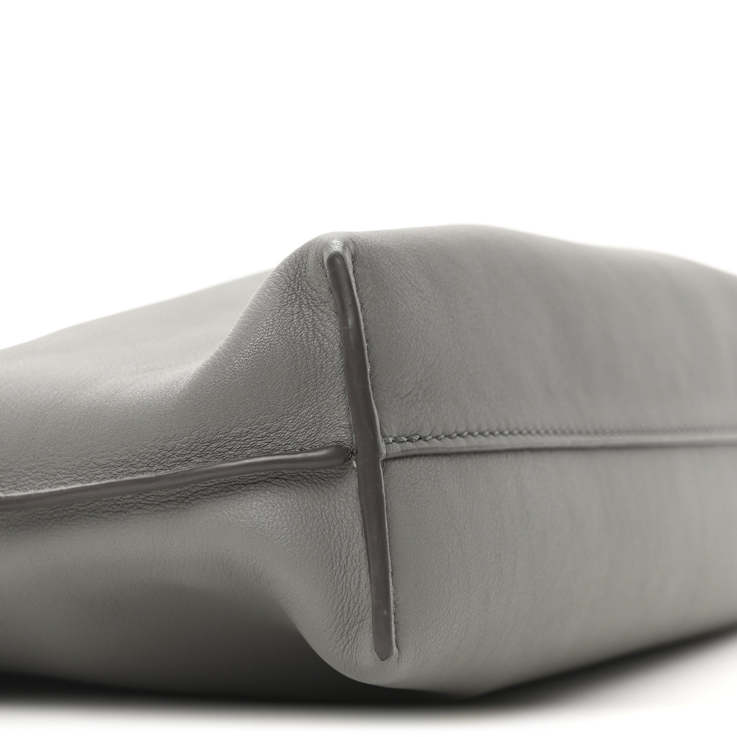 Loewe Calfskin Mini Flamenco Knot Clutch Pearl Grey 14 of 17