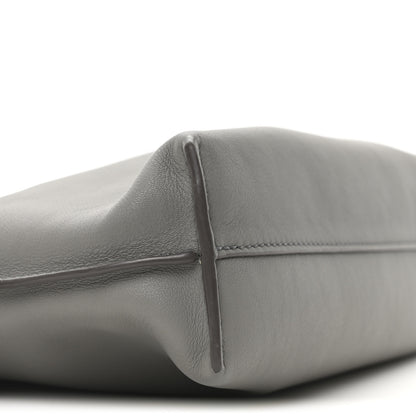 Loewe Calfskin Mini Flamenco Knot Clutch Pearl Grey 14 of 17
