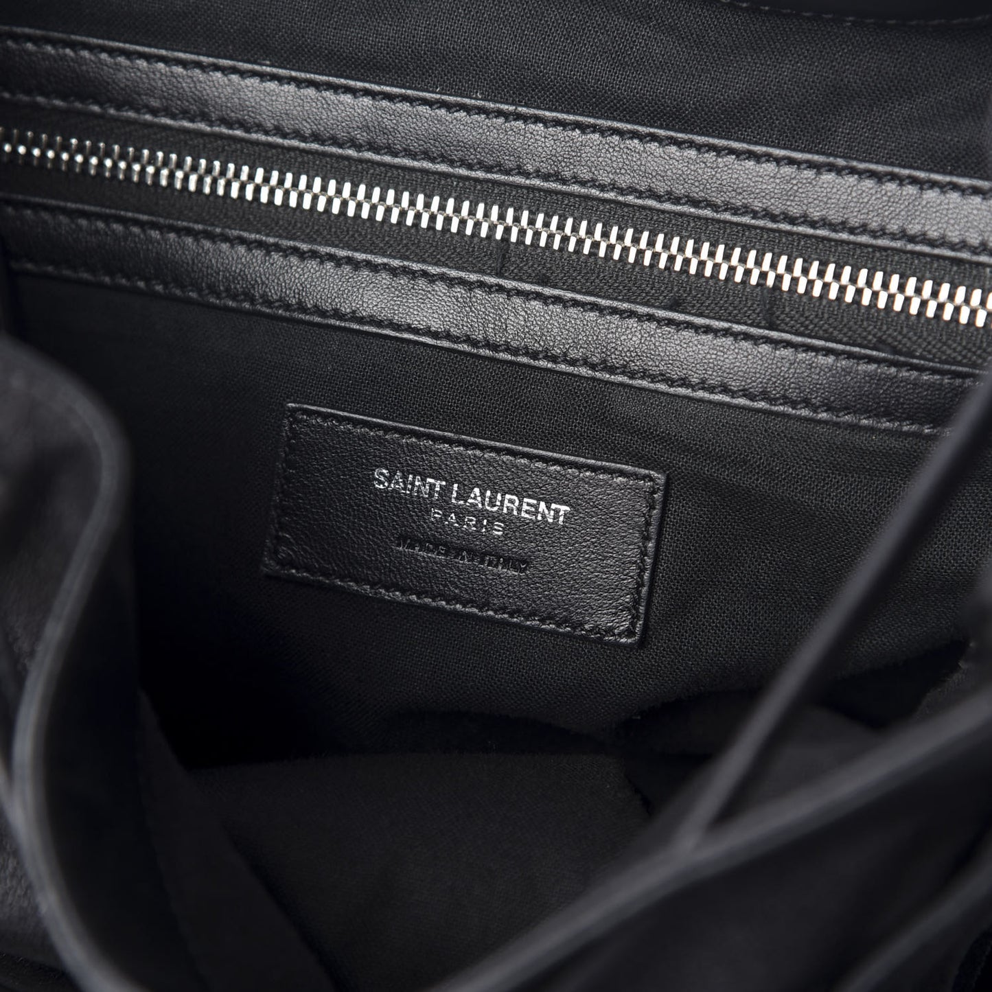 Calfskin Fringe Festival Backpack Black