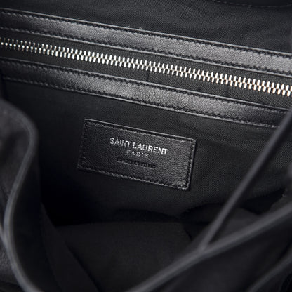 Saint Laurent Calfskin Fringe Festival Backpack Black 7 of 9