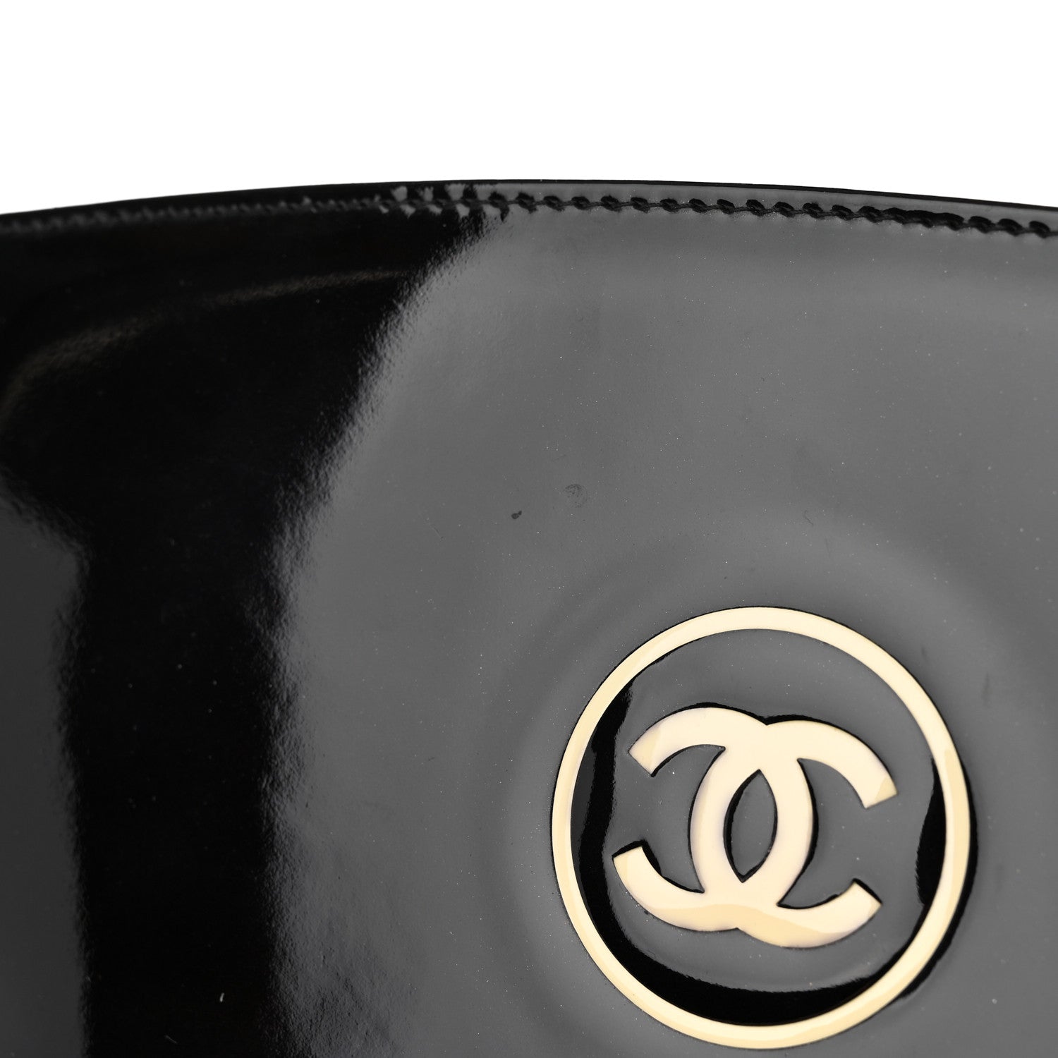 Chanel Patent Trousse Maquil Wallet Black 9 of 11