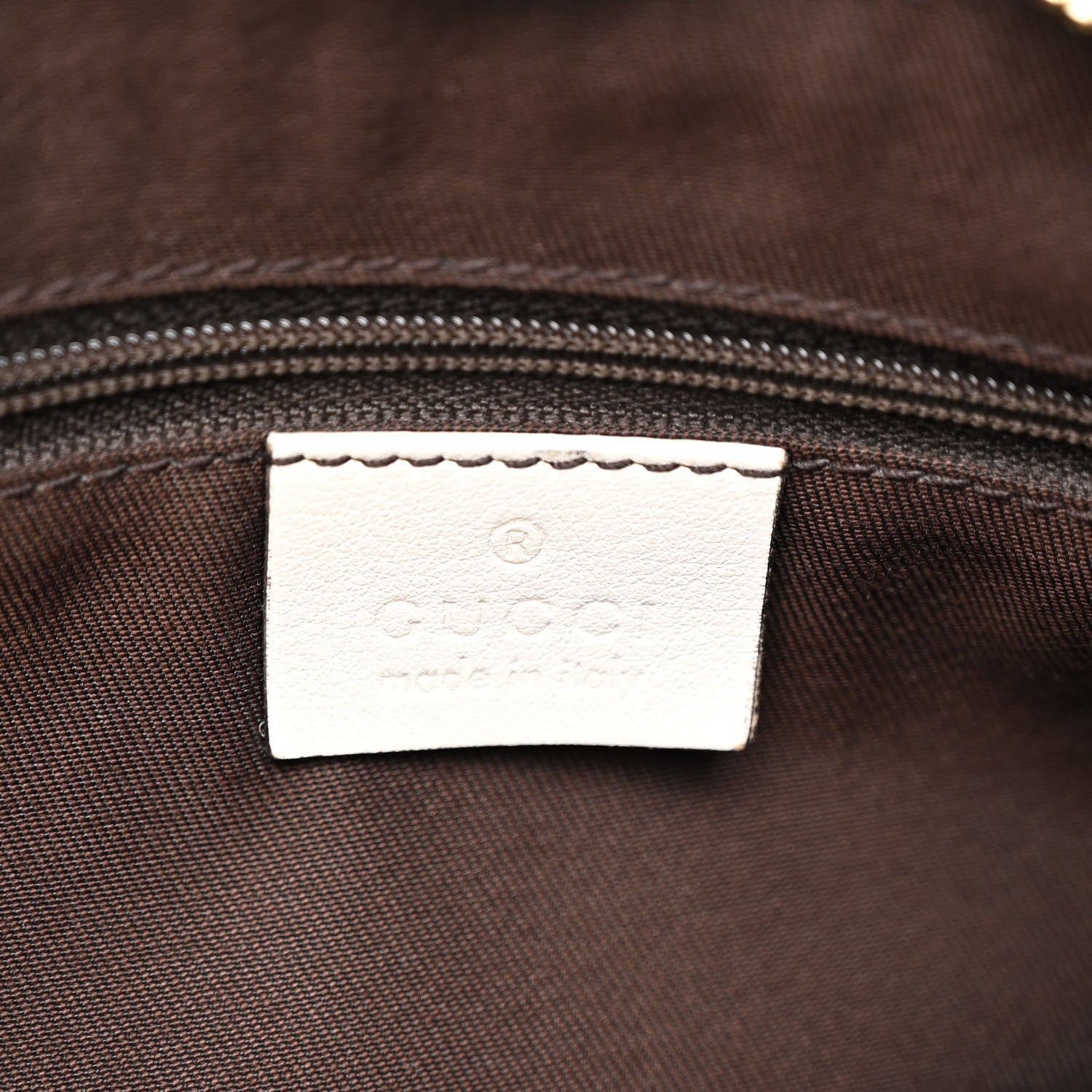 Gucci Monogram Medium D Gold Ring Hobo White 6 of 12