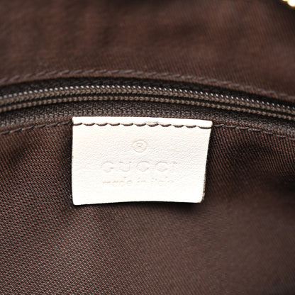 Gucci Monogram Medium D Gold Ring Hobo White 6 of 12