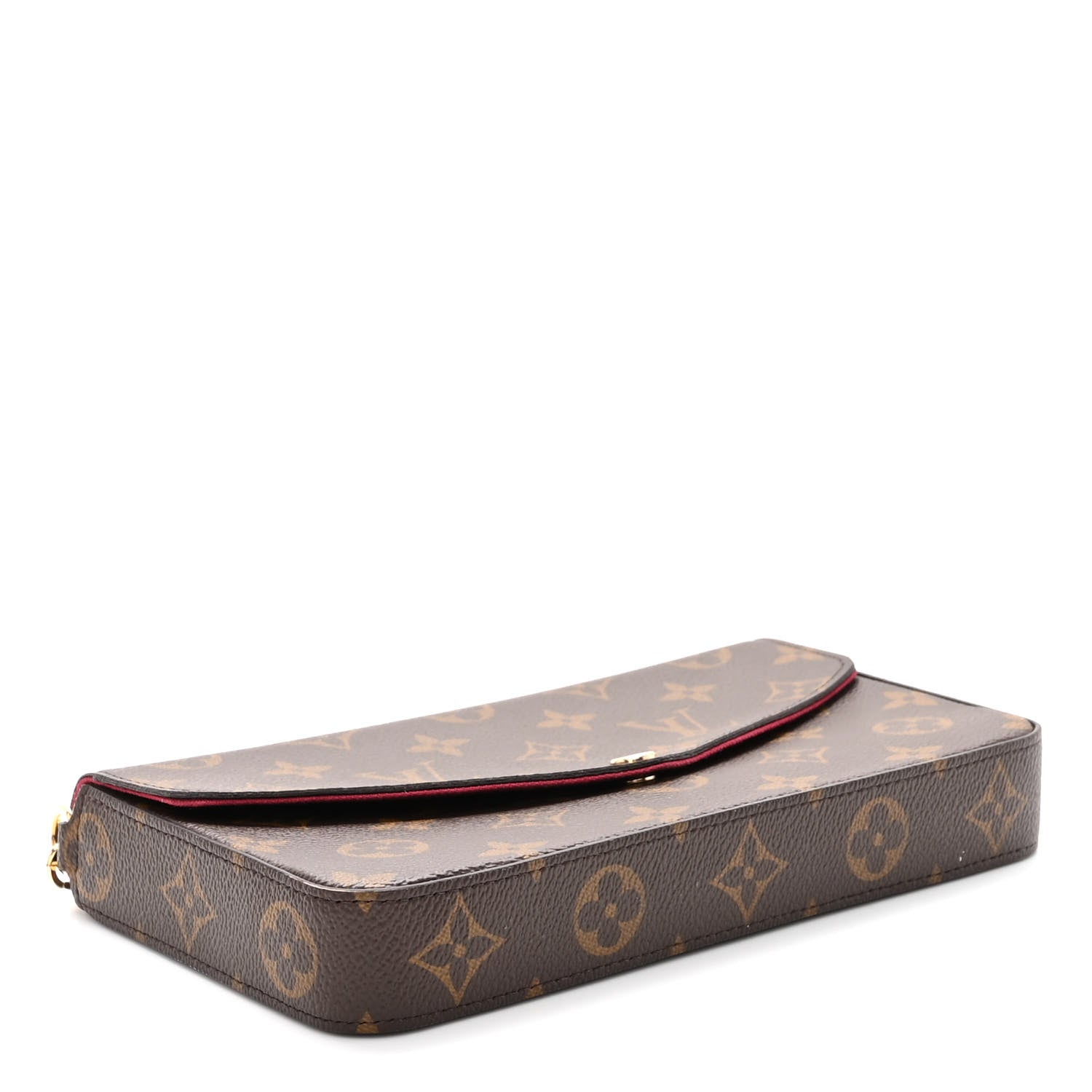 Louis Vuitton Monogram Pochette Felicie Chain Wallet Fuchsia 5 of 10