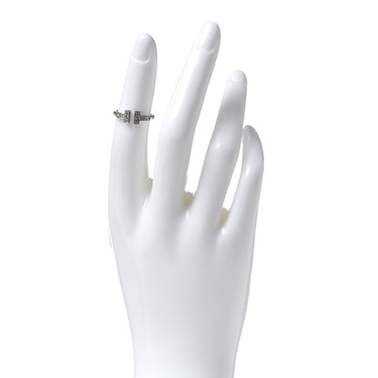 Tiffany 18K White Gold Diamond T Wire Ring 48 4.5 2 of 4