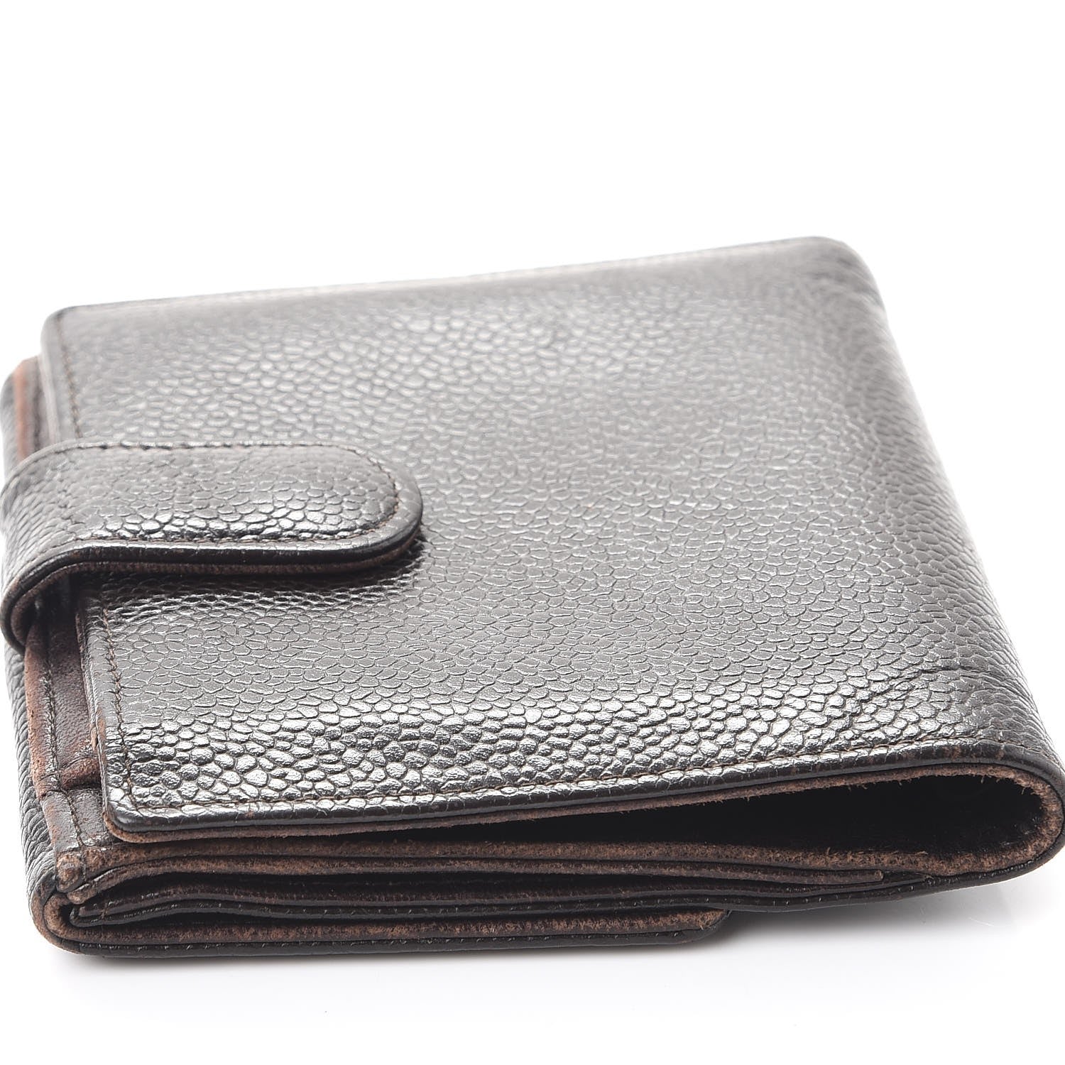 Chanel Caviar Timeless CC Compact French Wallet Brown 15 of 15