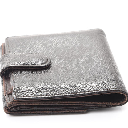 Chanel Caviar Timeless CC Compact French Wallet Brown 15 of 15