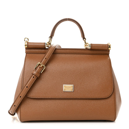 Dolce & Gabbana Dauphine Medium Miss Sicily Satchel Caramello 1 of 9