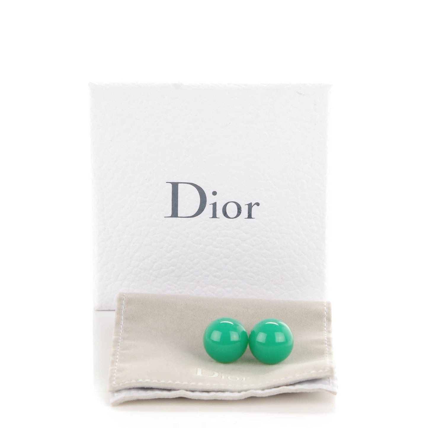 Mise En Dior Tribal Earrings Jade Green