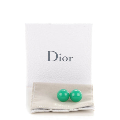 Christian Dior Mise En Dior Tribal Earrings Jade Green 5 of 5