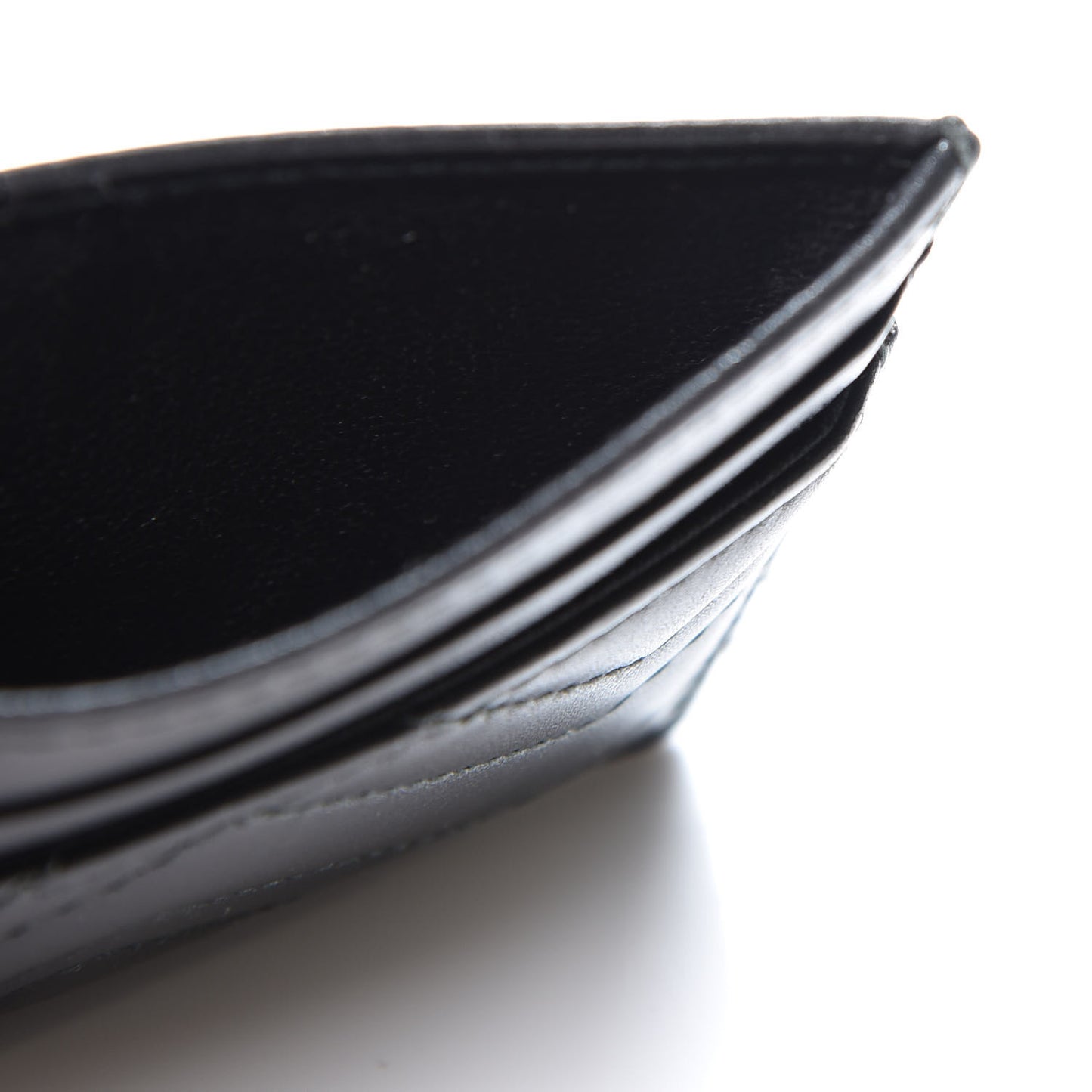 Calfskin Matelasse GG Marmont Card Holder Black