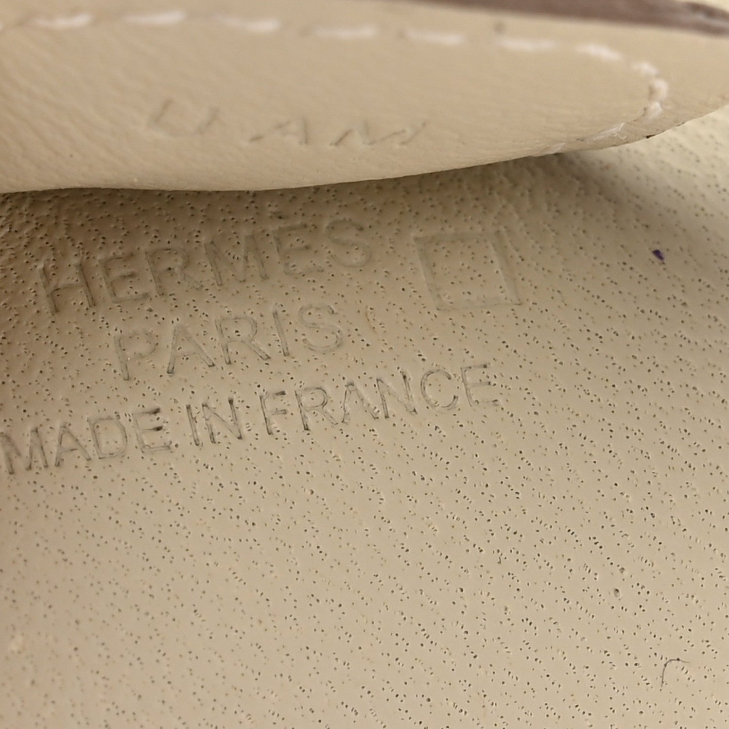 Hermes Milo Lambskin Matte Alligator Touch Grigri Rodeo Horse Bag Charm PM Craie Nata Beton 3 of 5