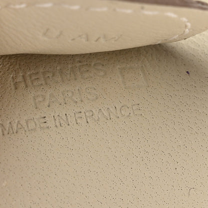 Hermes Milo Lambskin Matte Alligator Touch Grigri Rodeo Horse Bag Charm PM Craie Nata Beton 3 of 5
