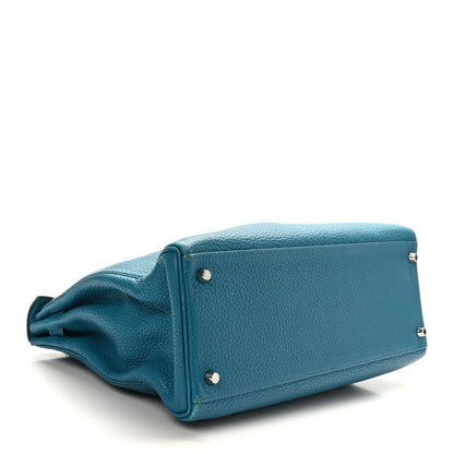 Hermes Togo Kelly Retourne 35 Cobalt 4 of 11