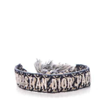 Christian Dior Woven Cotton J'Adior Friendship Bracelet Set 3 of 10