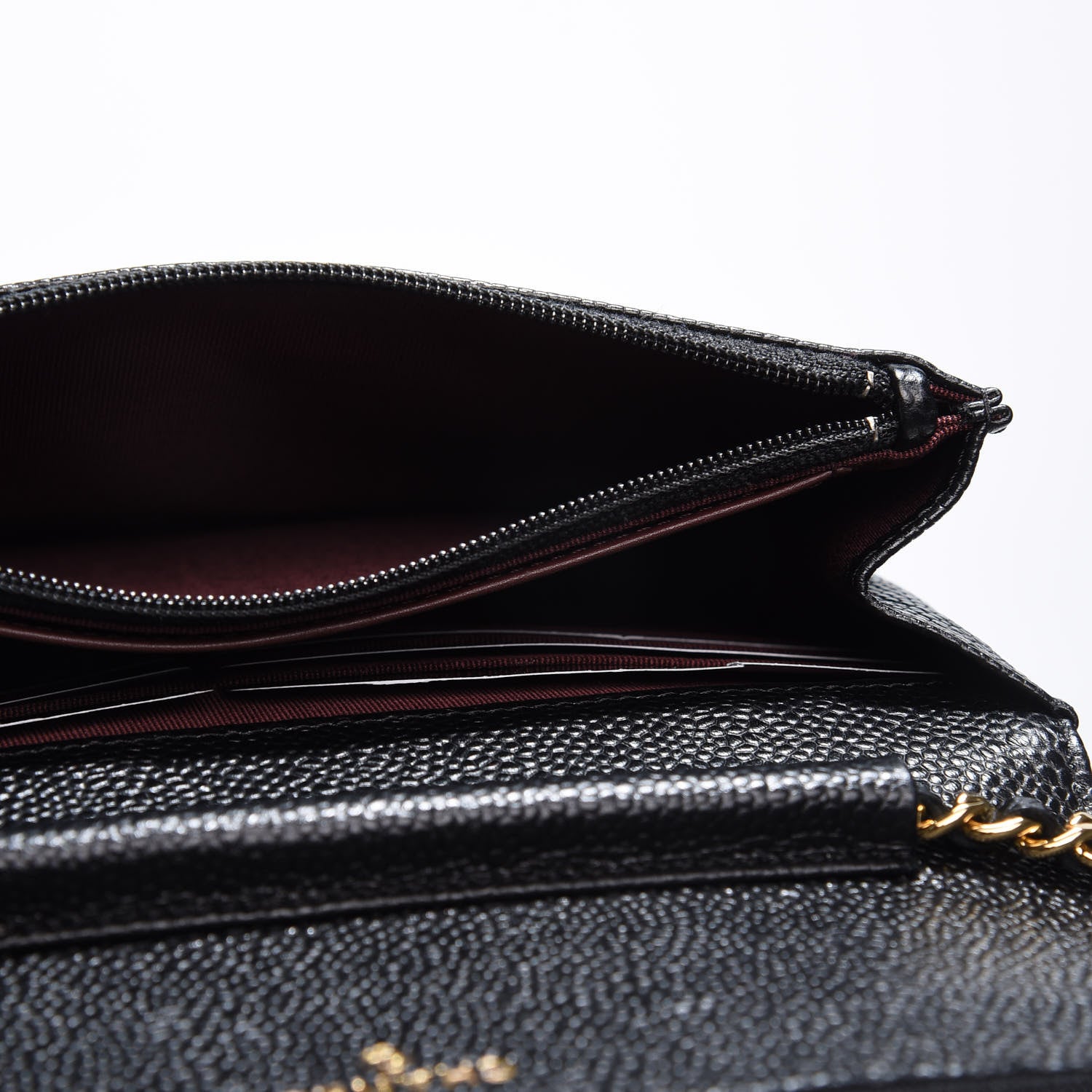 Chanel Caviar Quilted Wallet On Chain WOC Black 5 of 14